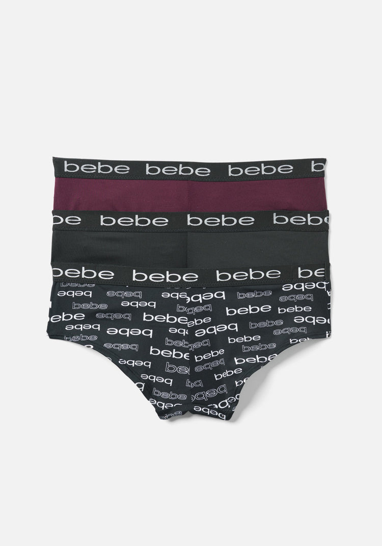 bebe Womens High Waist Underwear Soft Brief Panties (Small Black/Beige/Soft  Pink) : : Clothing, Shoes & Accessories