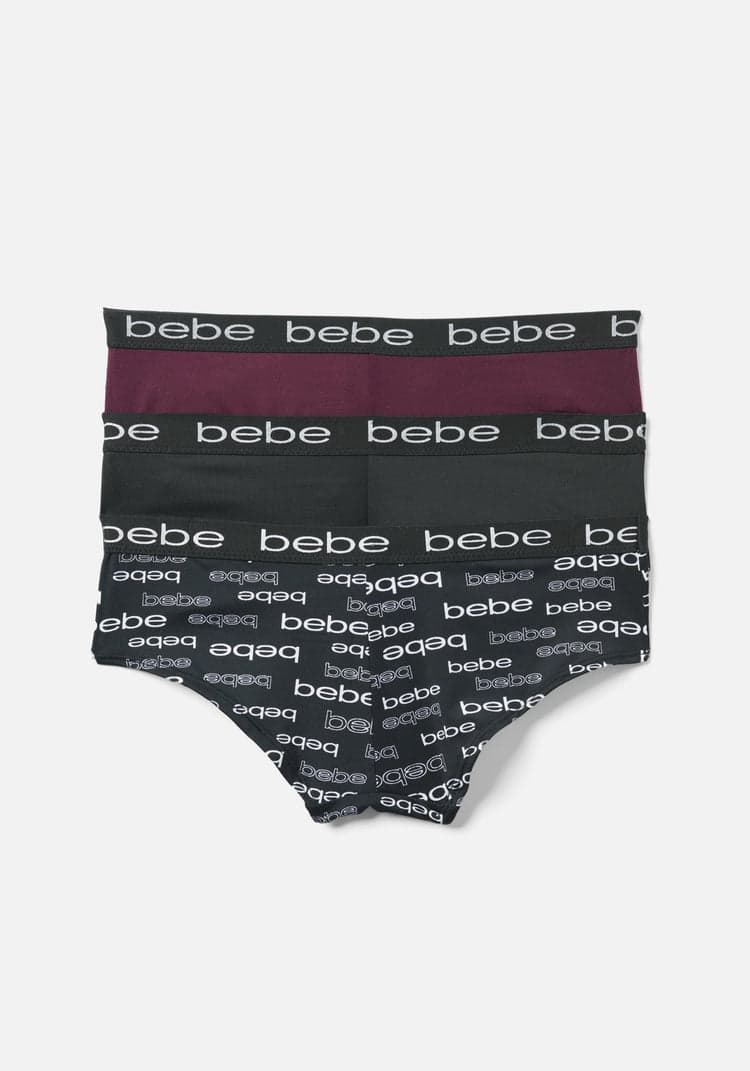 Bebe Logo 3 Pack Panty Set