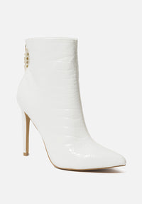 WHITE CROC FAUX