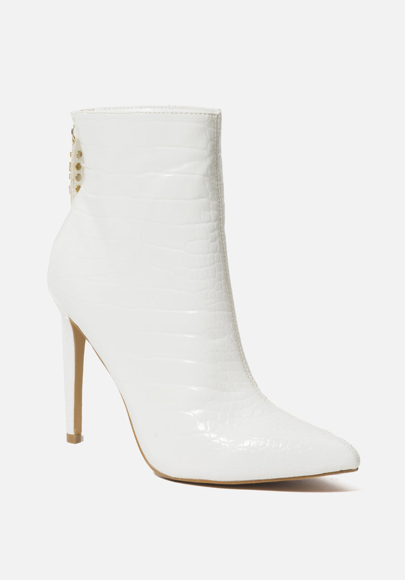 WHITE CROC FAUX