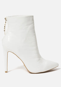 WHITE CROC FAUX