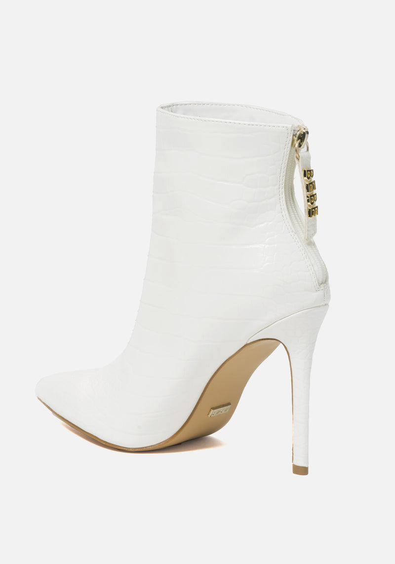WHITE CROC FAUX