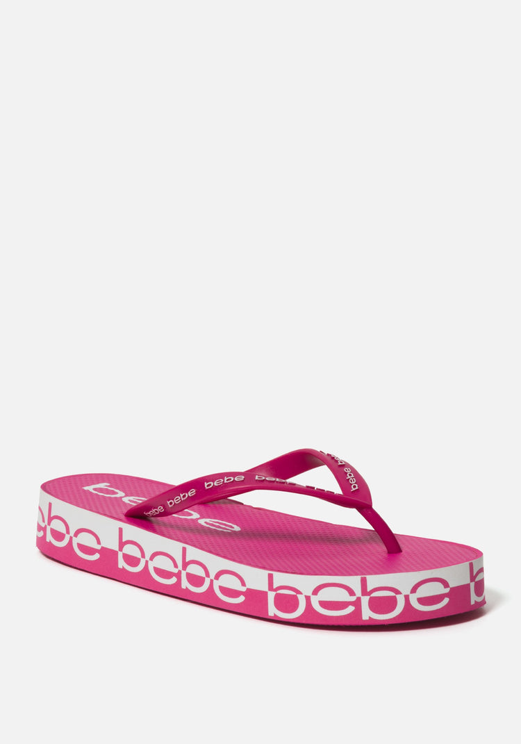 Bebe platform hot sale flip flops