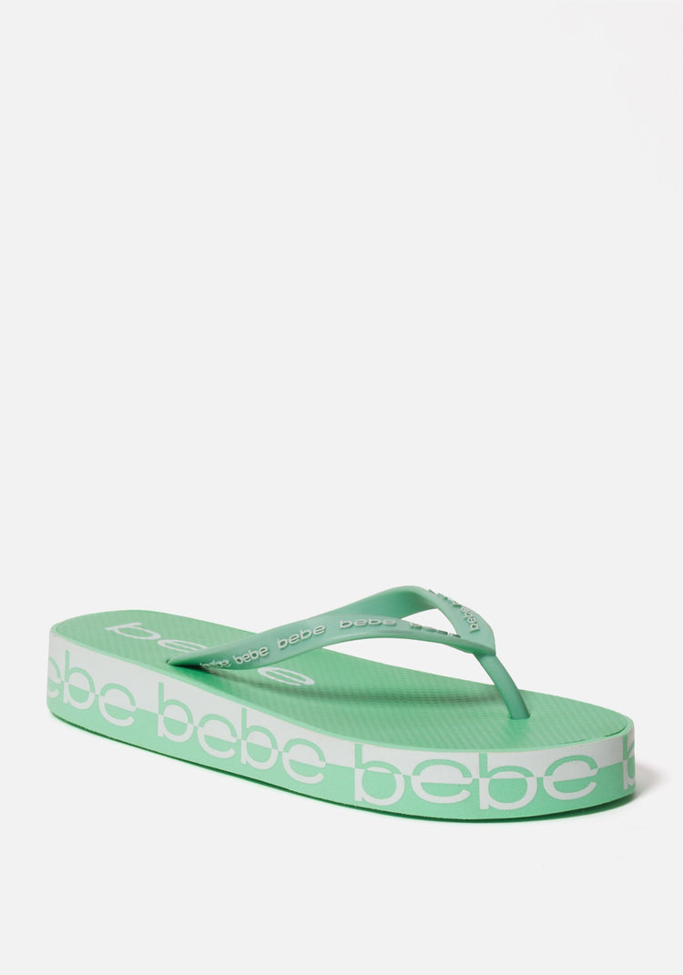 Bebe platform hot sale flip flops