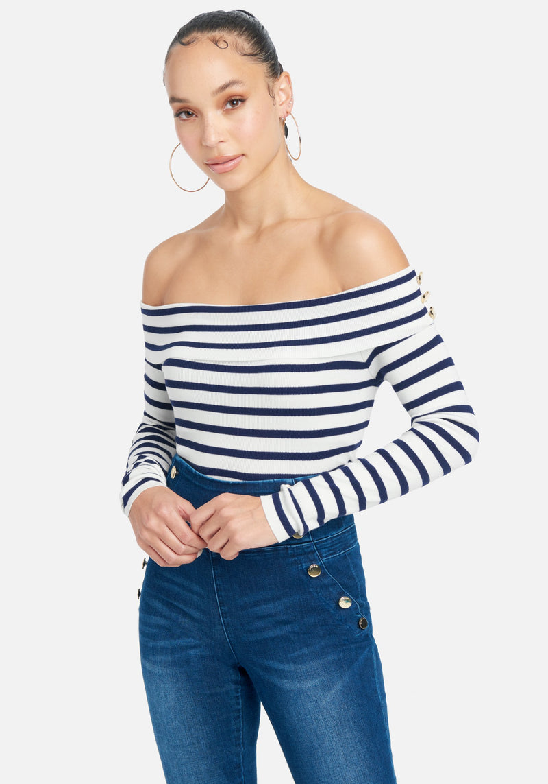 Navy/Snow White