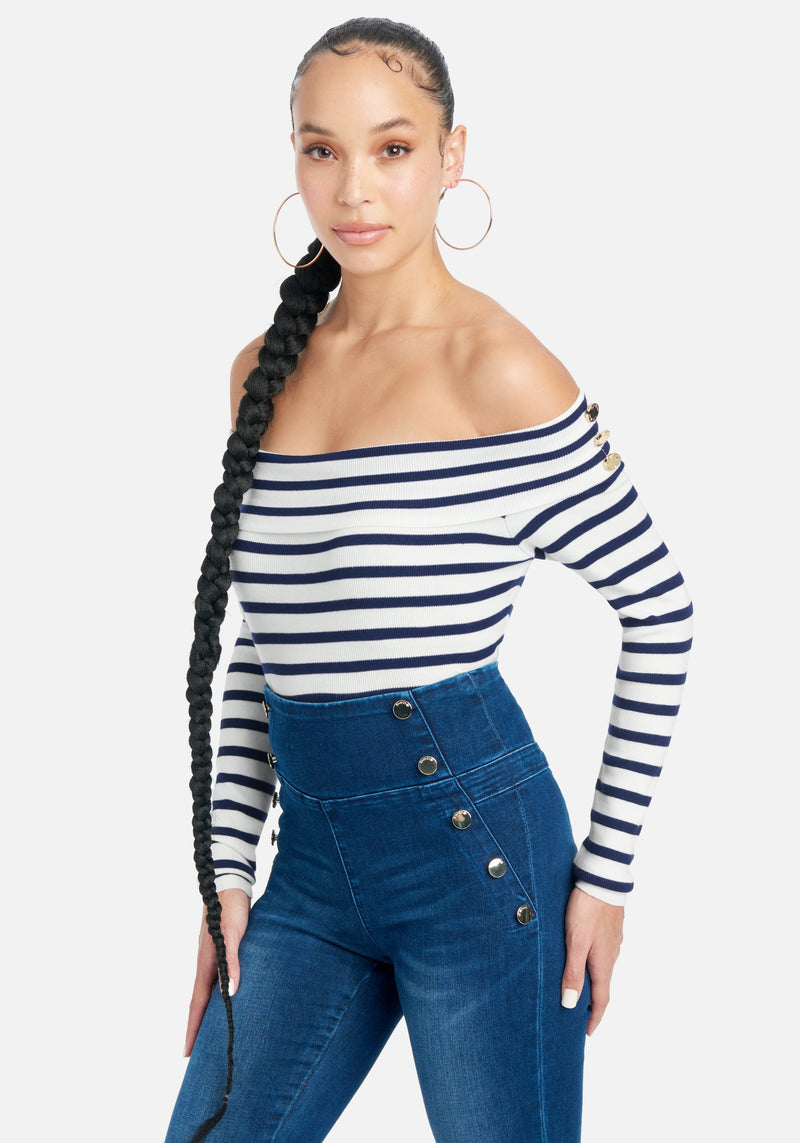 Navy/Snow White