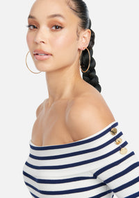 Navy/Snow White