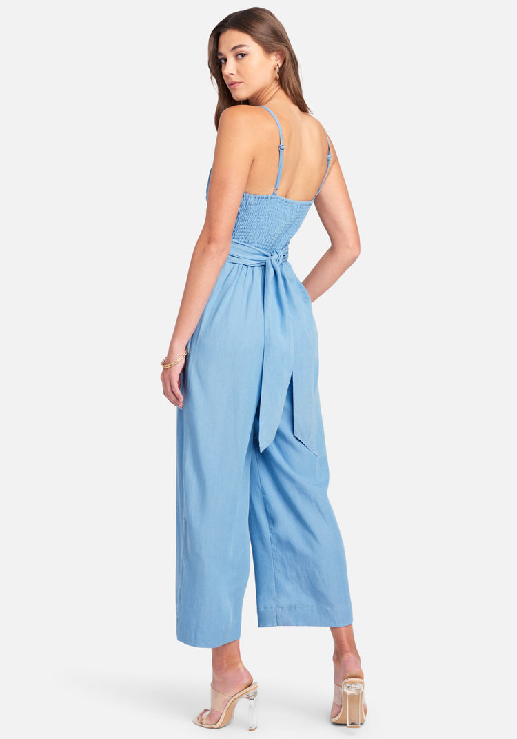 Chambray shop culotte jumpsuit