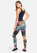 Black/Tropical Neon Print