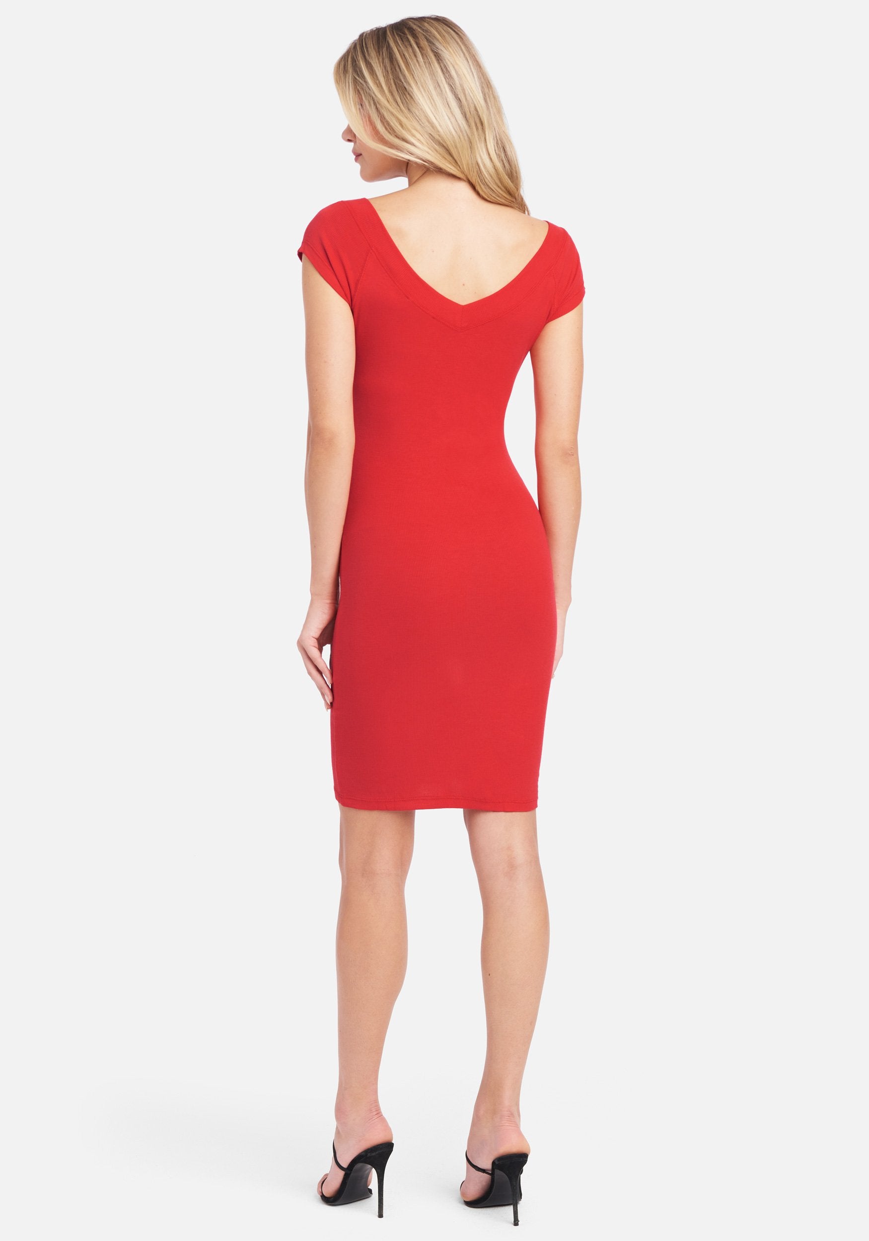bebe red dress Satin Cowl Neck Slip Midi 25 Hips Bebe Dress