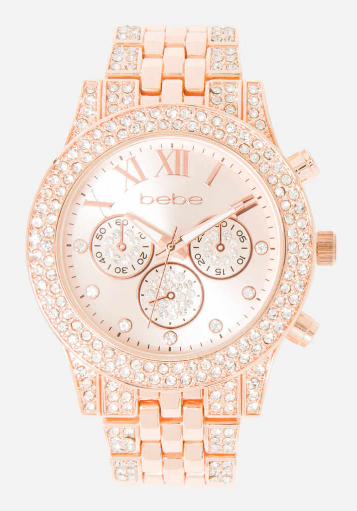 Crystal Bezel Roman Numeral Watch – bebe