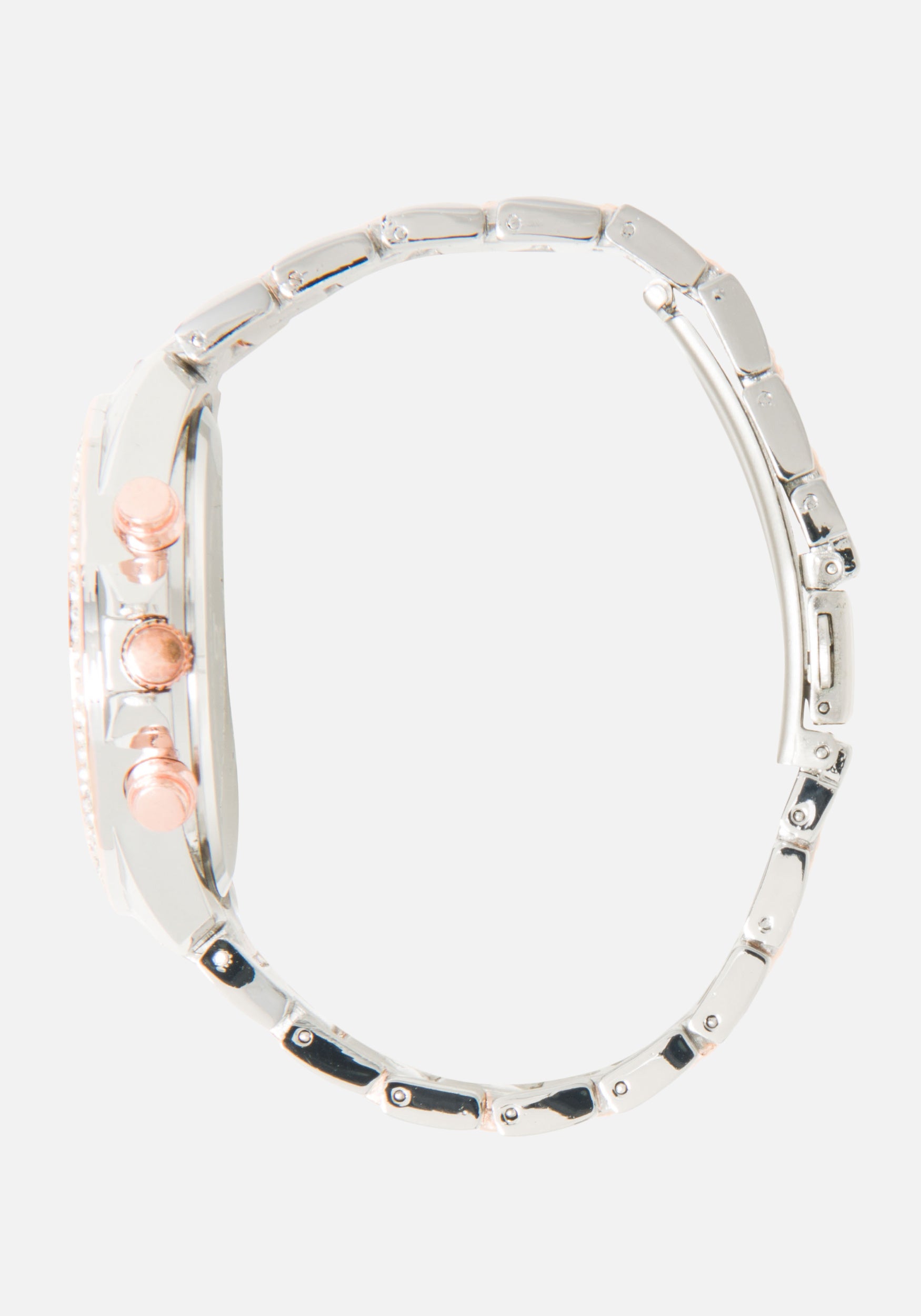 Two Tone Rosegold & Silver