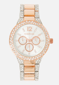 Two Tone Rosegold & Silver