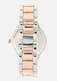 Two Tone Rosegold & Silver