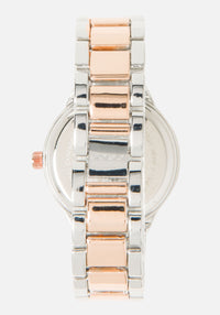 Two Tone Rosegold & Silver