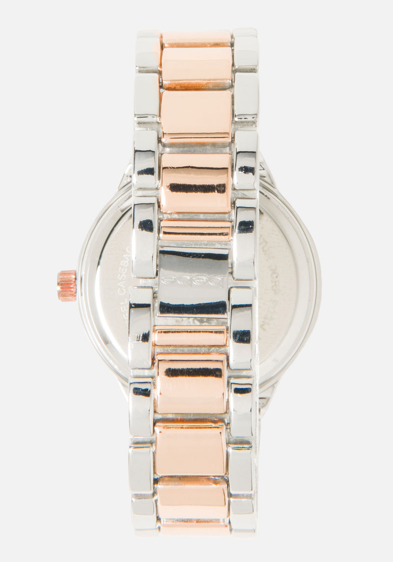 Two Tone Rosegold & Silver