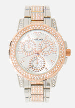 Two Tone Rosegold & Silver
