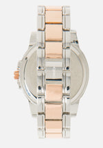 Two Tone Rosegold & Silver