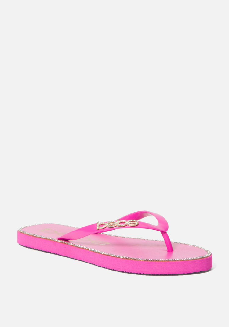 Cindee Rhinestone Flip Flop | bebe