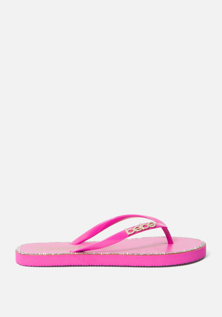 Cindee Rhinestone Flip Flop | bebe