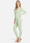 Basic Knit Zip-Up Catsuit