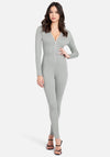 Basic Knit Zip-Up Catsuit
