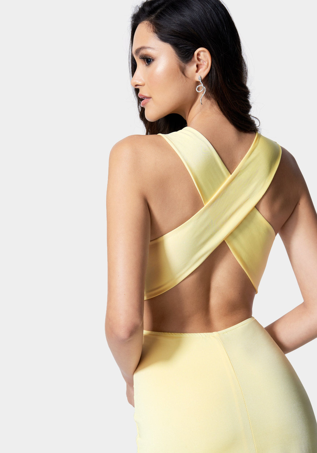 Open Back Gown bebe Open Back Gown bebe