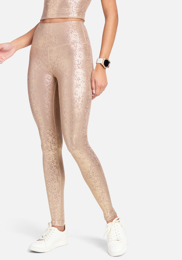 Foil Printed Bebe Legging