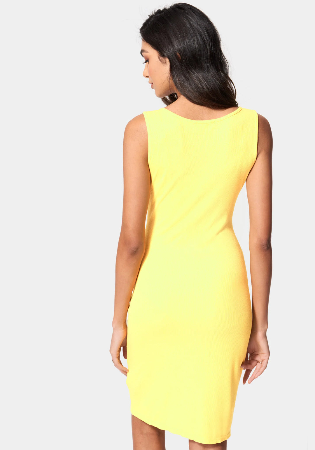 Tank Logo Dress Yellow - bebe Tank Logo Dress Yellow - bebe