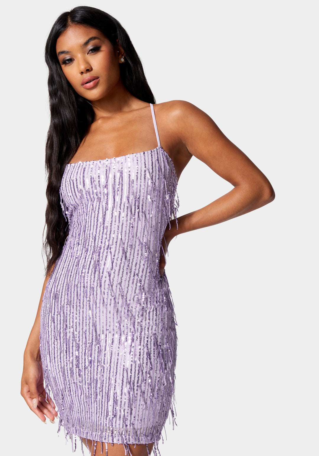 Sequin Lace Up Back Dress Sequin Lace Up Back Dress
