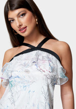 Sketched Blossom Print/Black