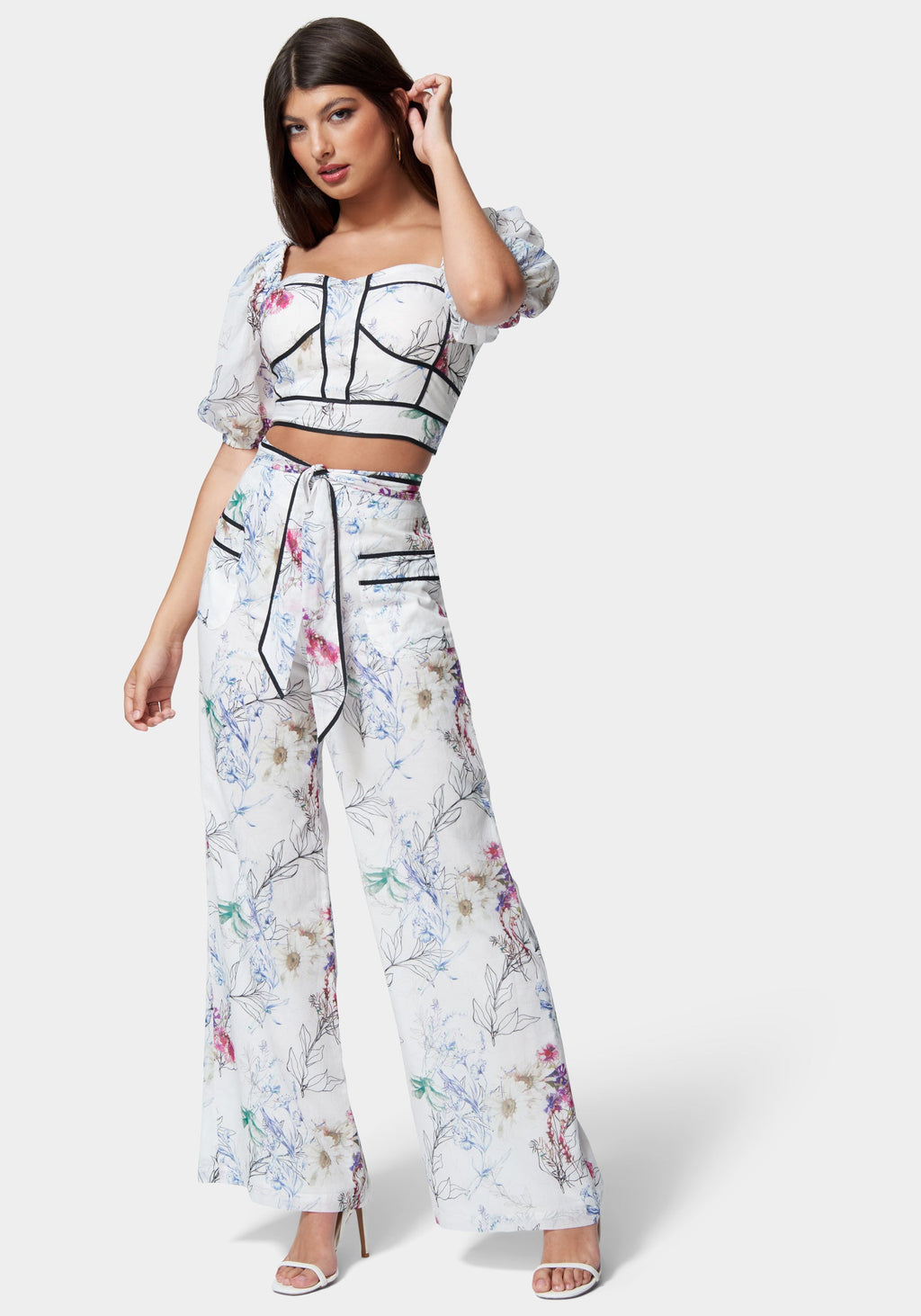 Sketched Blossom Print/Black