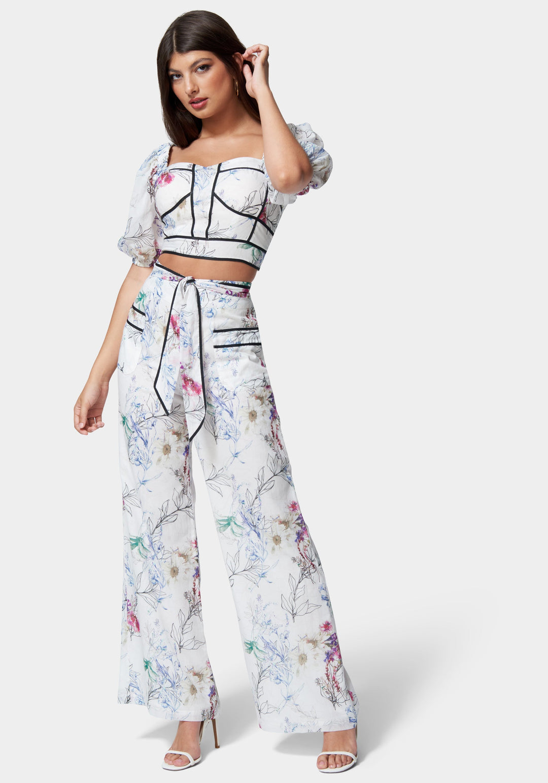 Sketched Blossom Print/Black