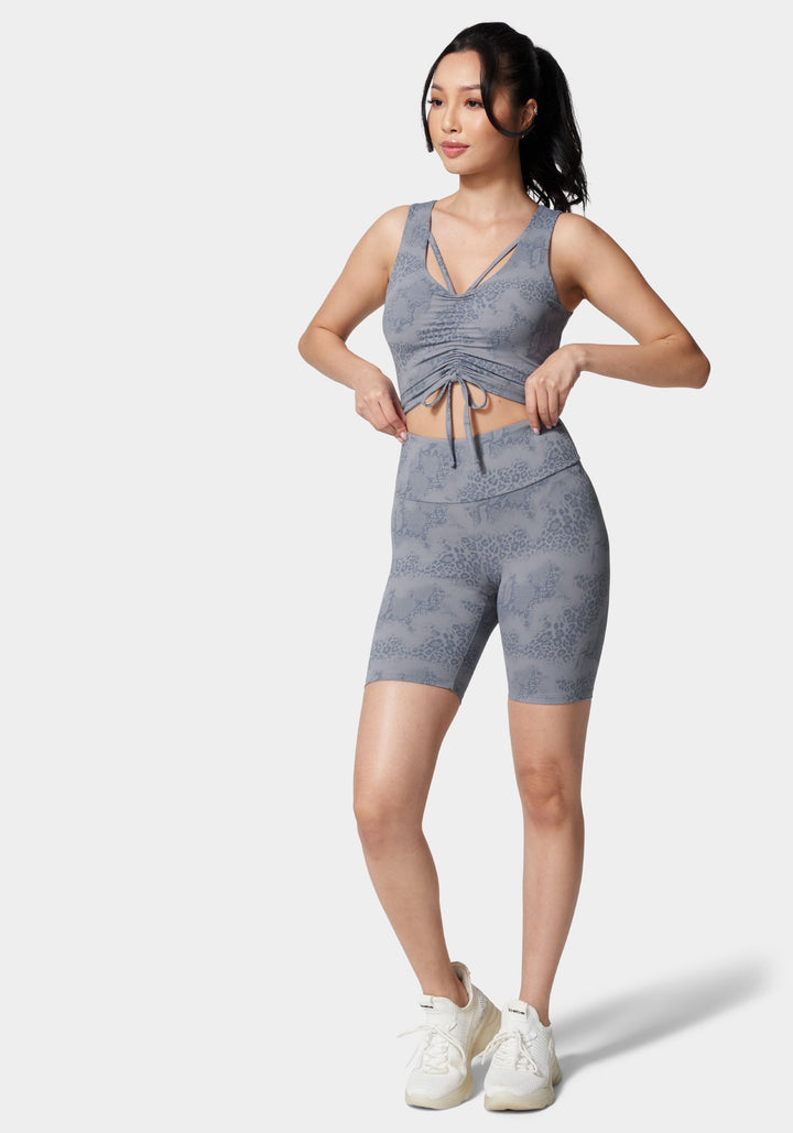 Steel Blue Animal Print