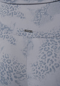 Steel Blue Animal Print