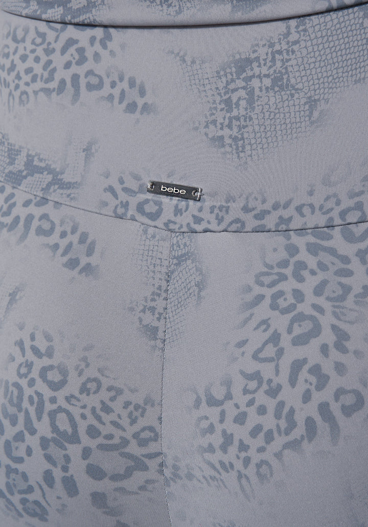 Steel Blue Animal Print