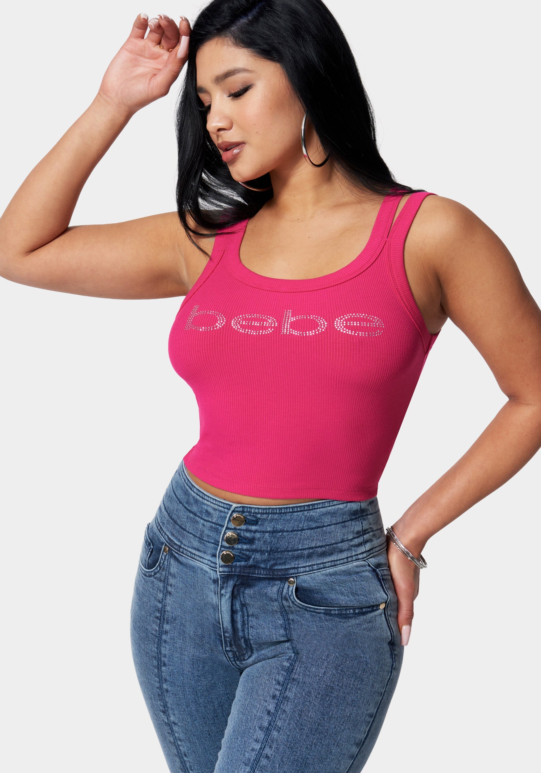 Bebe Logo Rib Top – bebe
