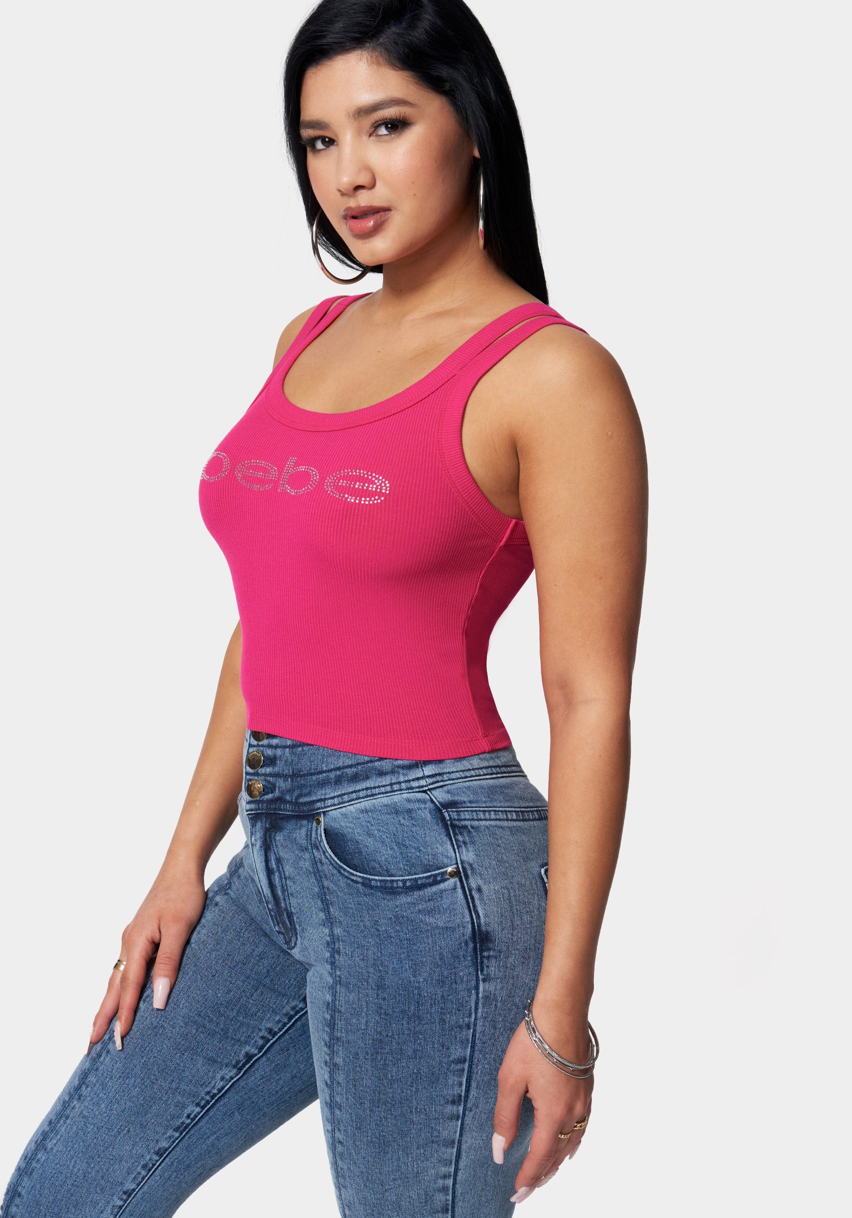 Bebe Logo Rib Top – bebe