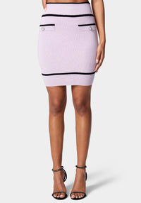 Button Detail Sweater Skirt