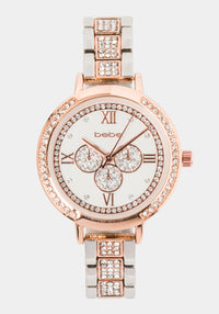 Two-Tone-Rosegold And Silver