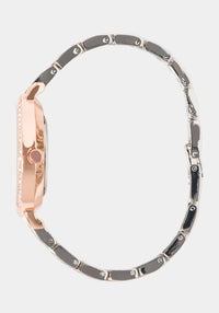 Two-Tone-Rosegold And Silver