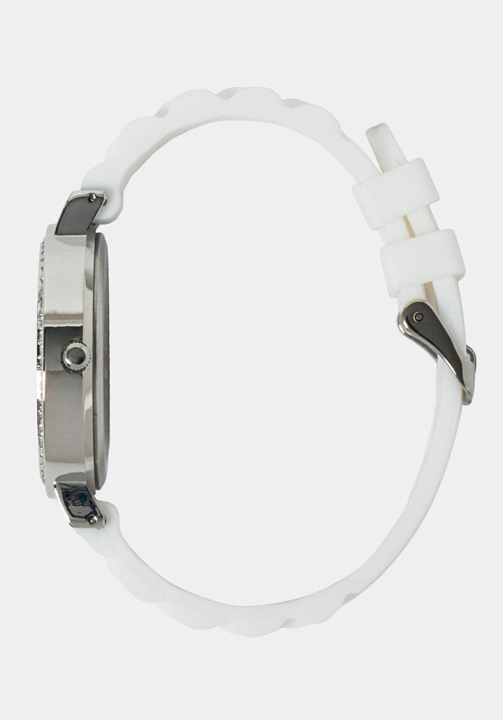 Silvertone And White