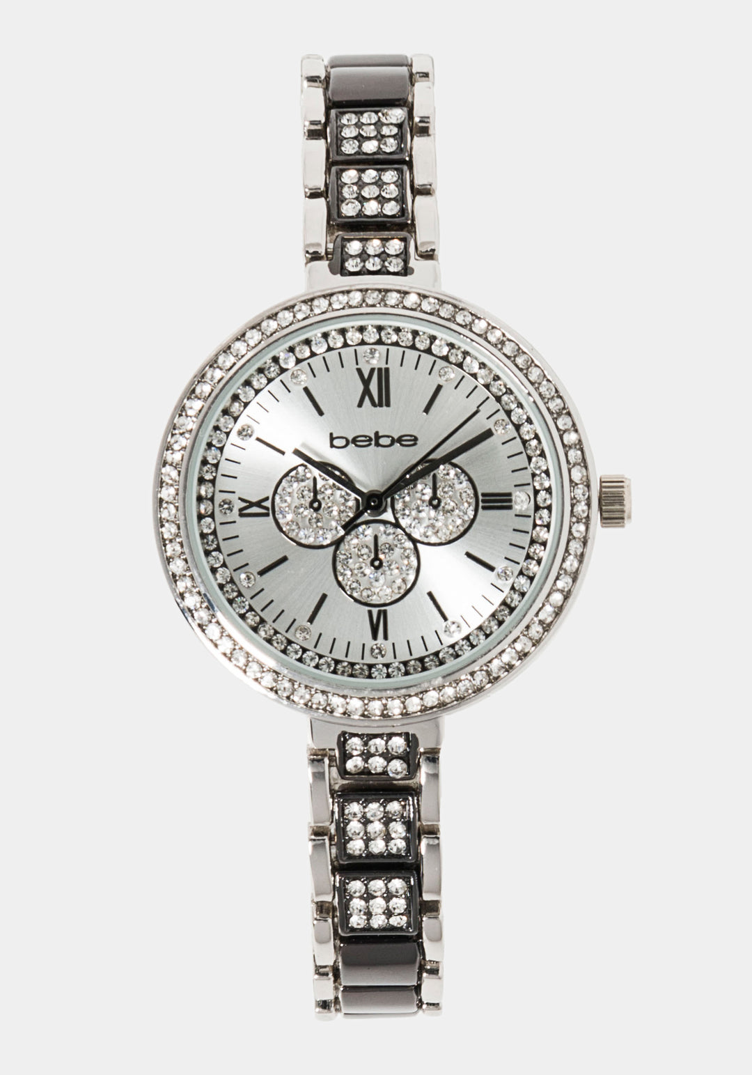 Two-Tone Silver & Gun Metal