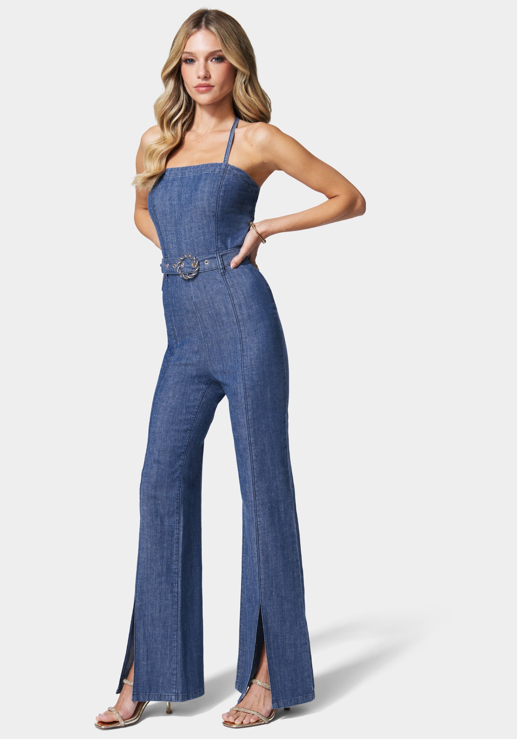 front-slit-belted-wide-leg-denim-jumpsuit-bebe
