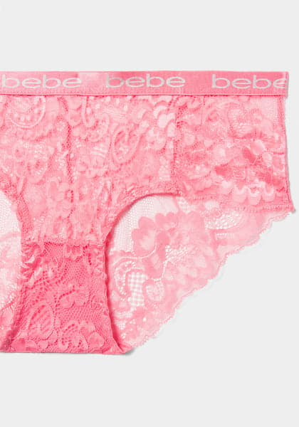 Bebe Intimates 5 Pack Multicolored Tanga Lace Panties.3X With Tags for sale  online
