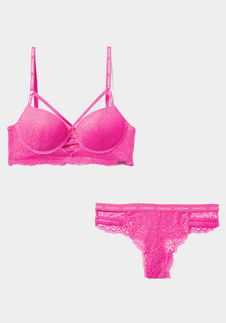 Bra Panty Longline Set