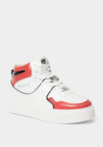 Black Red Faux