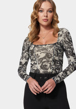 Sketch Floral Print