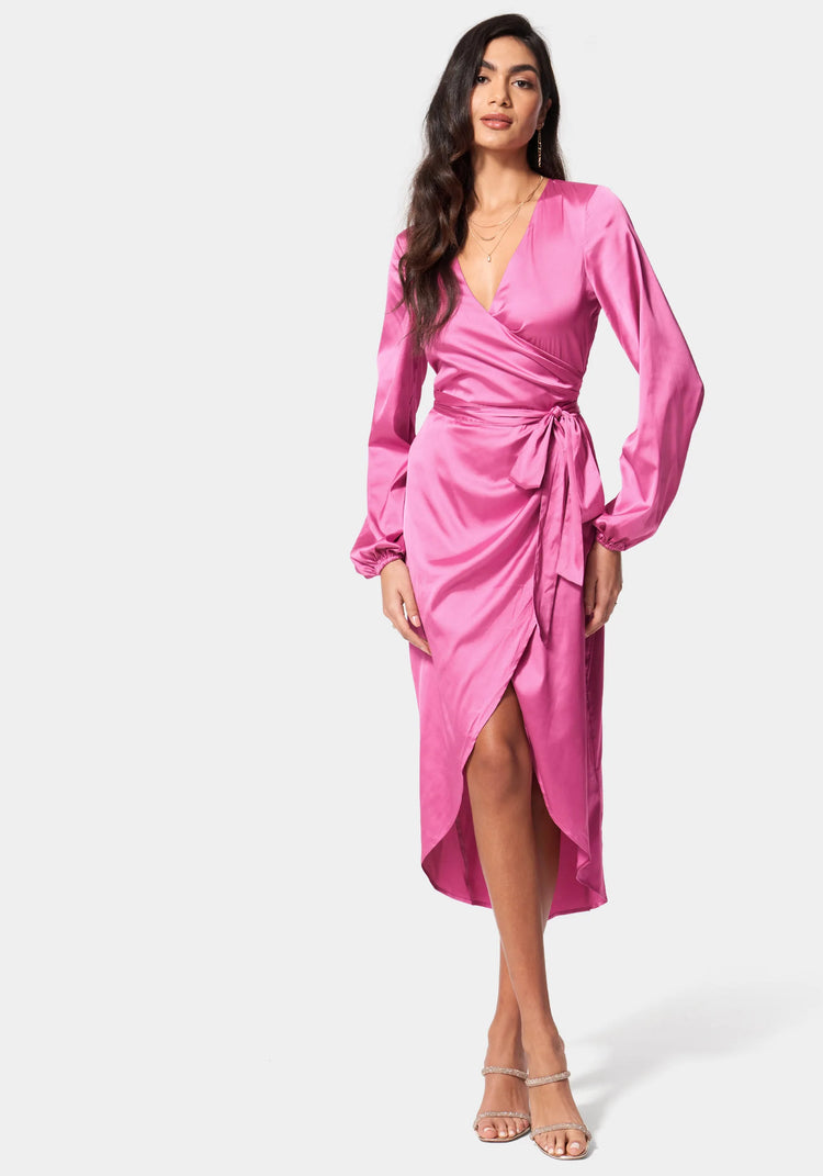 Bebe wrap dress online