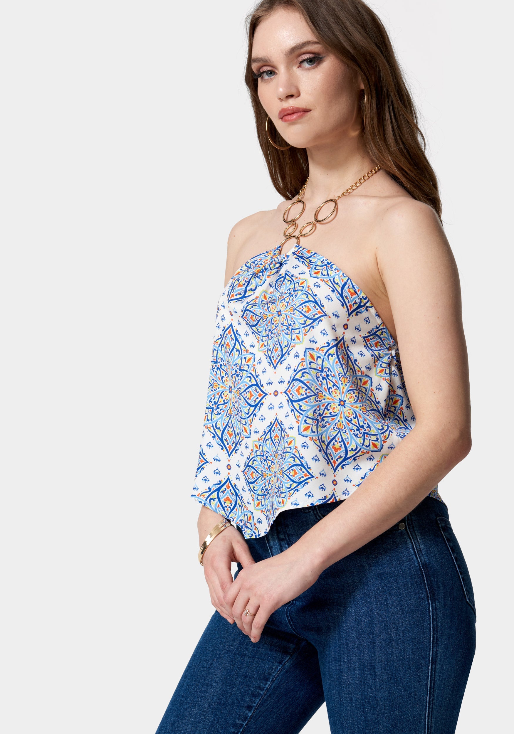 Lucinda Printed Halter Top